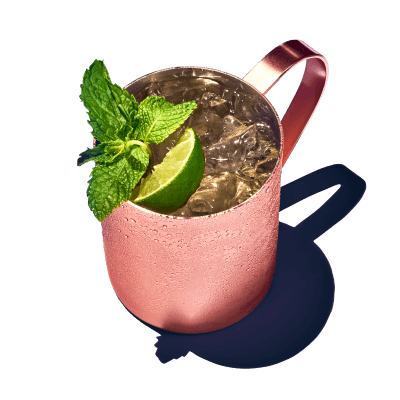 A great summer drink with a cup of grapefruit mule with vodka from pinnacle.