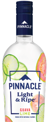 High Quality Bottles And Aesthetic Design With Light & Ripe Guava Lime Vodka From Pinnacle.
