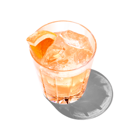a glass of a whipped vodka cocktail.