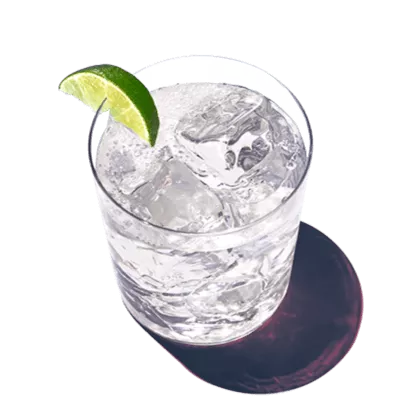 A glass of GRAPEFRUIT SODA