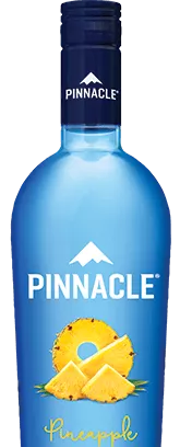 A bottles of pineapple vodka from Pinnacle.