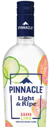 A bottles of Light & Ripe Guava Lime vodka from Pinnacle.